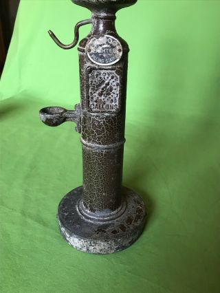 Vintage Rare Cigarette Lighter Filling Station Fluid Dispenser Visible Gas Pump 3