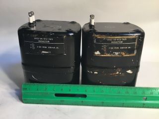 Pair Vintage Parmeko Transformer 2.  5 H Min.  220 Ma.  Dc.  Inductor Choke