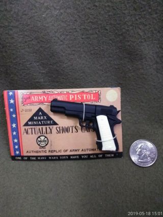 Vintage Marx Us Army Automatic Miniature Tiny Toy Gun Pistol Lowest Buy Now