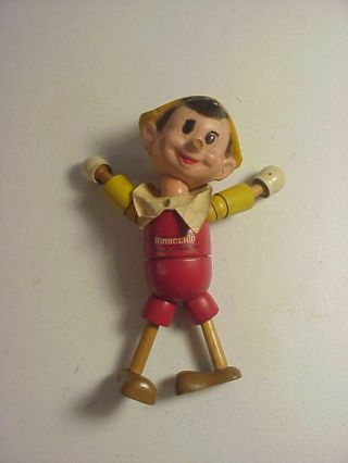 Pinocchio Walt Disney Ideal Novelty & Toy Co.  Jointed Wood Doll Composition Head