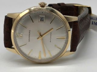 Vintage 9k 9ct Solid Gold Garrard Mens Automatic Watch