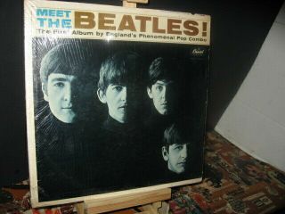 The Beatles " Meet The Beatles " Lp 64 Riaa 3 In Shrink,  T - 2047 With Inner Sleeve