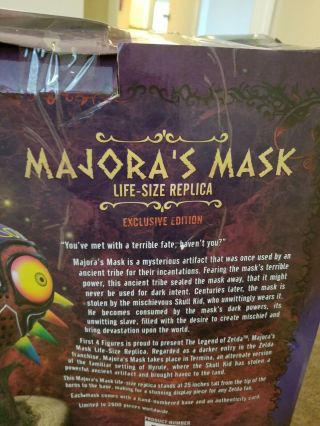 First4Figures Day 1 Majora ' s Mask Exclusive Statue Legend of Zelda Nintendo RARE 11