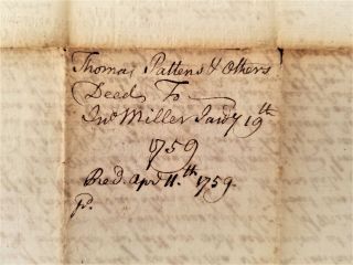 1757 antique COLONIAL DEED falmouth wells me PATTON blacksmith mar MILLER tailor 5