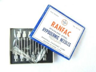 Complete Box Of Wwii U.  S.  Combat Medic Kit Hypodermic Needles - Nos