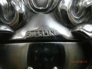 RARE Antique Sterling Silver Match Holder.  for age.  Vesta? 3