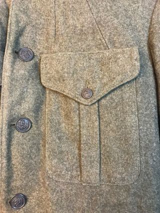 WW1 US Army Winter Wool Tunic Jacket Vintage Military WWI 4