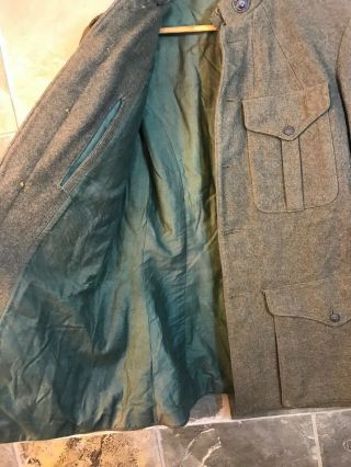 WW1 US Army Winter Wool Tunic Jacket Vintage Military WWI 8