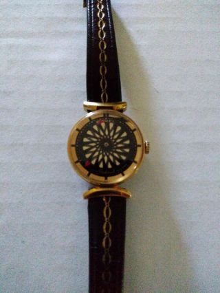 Vintage Ernest Borel Kaleidoscope Cocktail Swiss Mech Watch,  2 Replacment Bands 3