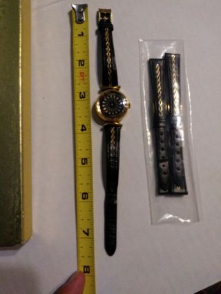 Vintage Ernest Borel Kaleidoscope Cocktail Swiss Mech Watch,  2 Replacment Bands 7