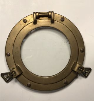 10 " Od Inch Bronze/brass Antique/vintage Nautical Porthole - 2 Dog Ear Lockdown