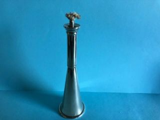 Fantastic Solid Silver Table Lighter Hallmark 1896 Hunting Horn Shape