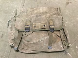 63h Wwii Us M1944 Paratrooper Musette Jump Bag - Od 7