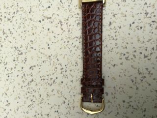 Cartier Must De Tank Quartz Vintage Argent Vermeil Gold Plated Watch 11