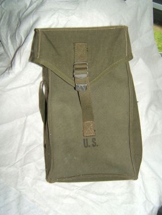 Ww2 Wwii Us U.  S.  Army Side Pack Bag Haversack Tweedie 1944 Nos Pouch
