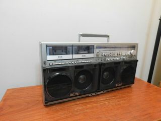 Sharp Gf - 777 Model Vintage Dual Cassette Boombox Ghettoblaster
