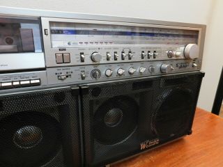 SHARP GF - 777 Model Vintage Dual Cassette Boombox Ghettoblaster 6