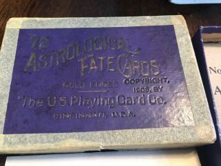 Rare Antique 1908 No 72 Astrological Fate Fortune Telling Cards Tarot (D Cards) 2