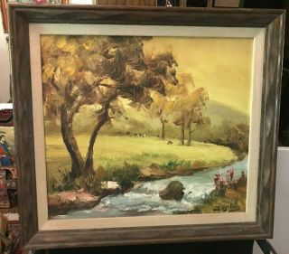 Listed Artist Oil Painting On Canvas By Master Columbian Segundo Agelvis Rare