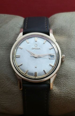 Omega Constellation Cal.  561 Automatic 18k Gold Bezel Vintage Rare Swiss Watch.