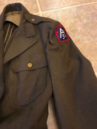 US ARMY WWII / WW2 Coat JACKET 5th Army 38R 2