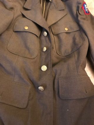 US ARMY WWII / WW2 Coat JACKET 5th Army 38R 3