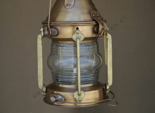 Antique Marine Ship Lantern Boat Light Anchor Lamp Cargo Ship Oil Kerosene Lamp 4