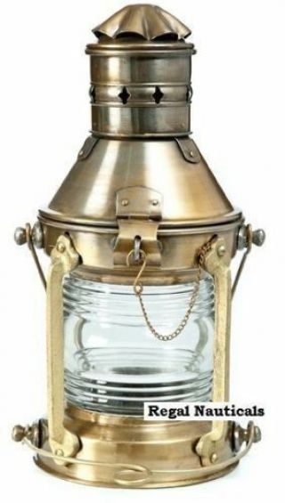 Antique Marine Ship Lantern Boat Light Anchor Lamp Cargo Ship Oil Kerosene Lamp 5