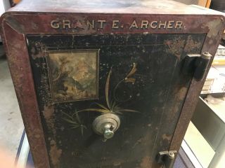 Antique Victor Floor Safe 1890s Grant Archer 4