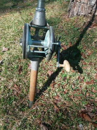 Rare Vintage Ocean City 810 Big Game Fishing Saltwater Reel and Rod combined 4