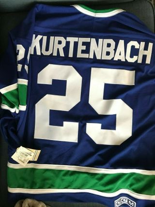 Vancouver Canucks Orland Kurtenbach Ccm Vintage Xl Nhl Jersey Bnwt