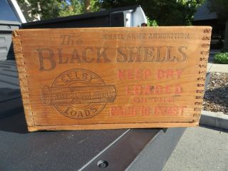 Selby Wooden Shotgun Shell Box Ammo Box Crate