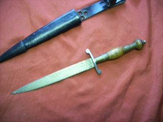 Unknown German Italian Sword Dagger Knife Salva Vida