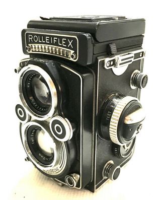 Rollei Rolleiflex TLR 3.  5F Type 1 with Planar Carl Zeiss Lens Vintage Camera 4