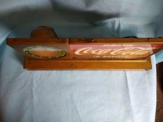 1950s RARE Vintage Coca Cola Light up lunch counter Clock 6