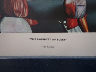 Rapidity of Sleep by Yves Tanguy 40s Vintage Print Abstract Art Poster 1945 6