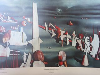 Rapidity of Sleep by Yves Tanguy 40s Vintage Print Abstract Art Poster 1945 8