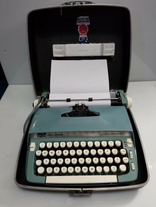 Vintage Smith Corona Sterling Typewriter With Case