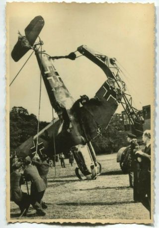 Ww2 Archived Photo Fallen Down Messerschimdt Bf109
