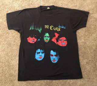 Vtg 80’s The Cure In Between Days T - Shirt Goth Punk Smith Akira Nirvana Rare