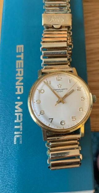 Vintage Gp Eterna Matic 1000 Automatic Watch As Should