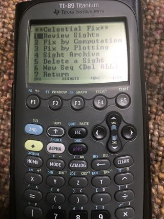 marine navigation TI - 89 with Star Pilot navigation software.  State of the art. 4