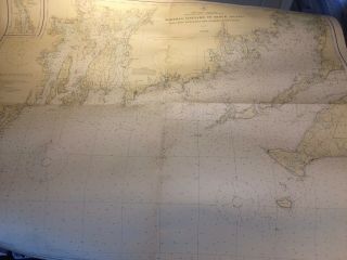 Antique C&gs Navigational Chart 1210 Martha 