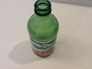 EXTREMELY RARE 10oz.  MOUNTAIN DEW NO DEPOSIT FOIL LABEL BOTTLE 2