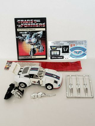 Transformers G1 Vintage Jazz Complete W/ Decals & Missiles On Tree