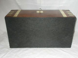 LARGE ANTIQUE VICTORIAN WALNUT & BRASS MILITARY CAMPAIGN STYLE WRITING SLOPE BOX 12