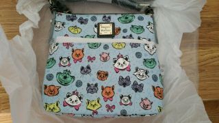 Rare Nwt Disney Dooney & Bourke Cats Letter Carrier Crossbody Bag