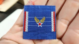 Wwii War Department Civilian Workers Army Air Corps Service Ribbon Red White Bar