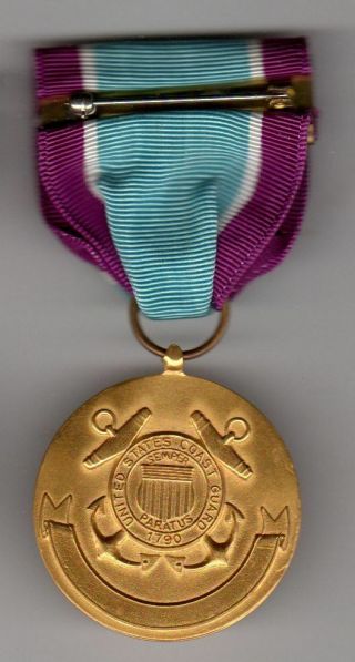 Post WWII US Coast Guard Distinguished Service Medal USCG Sailing Ship 3