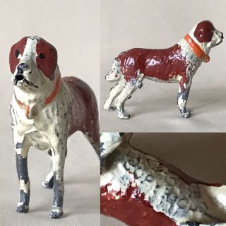 Britains Ltd.  Proprietors Vintage Lead Farm Figure St.  Bernard Dog,  England